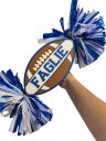 Personalized Football Cheer Pom Sign Custom Football Spirit Stick